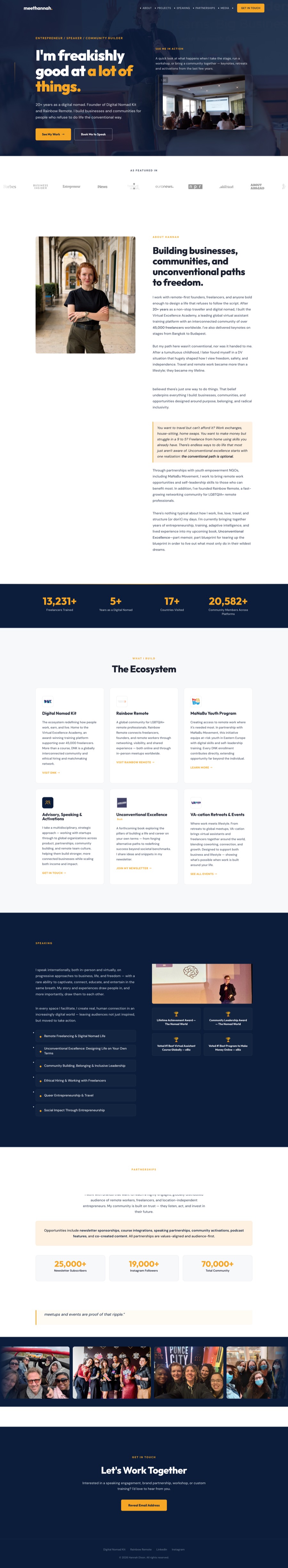 Hannah Dixon website preview
